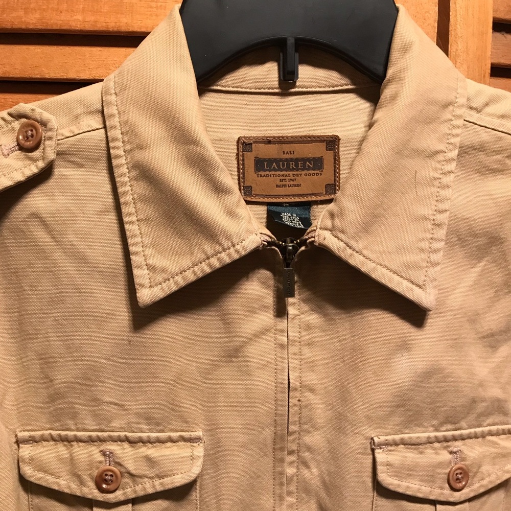 Lauren Ralph Lauren Khaki Bali Safari Jacket - image 4